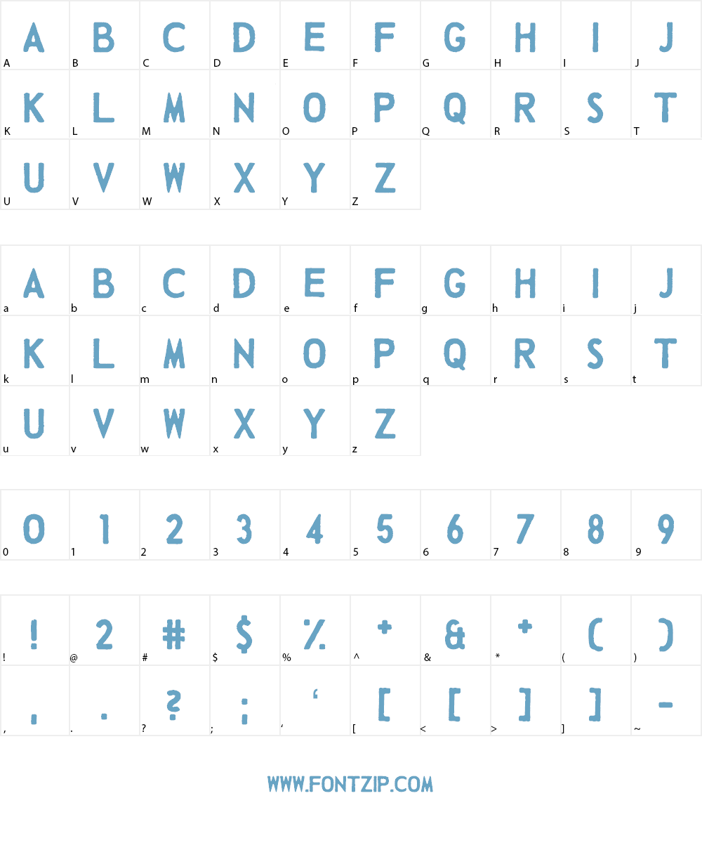 Talking Baseball Font Character